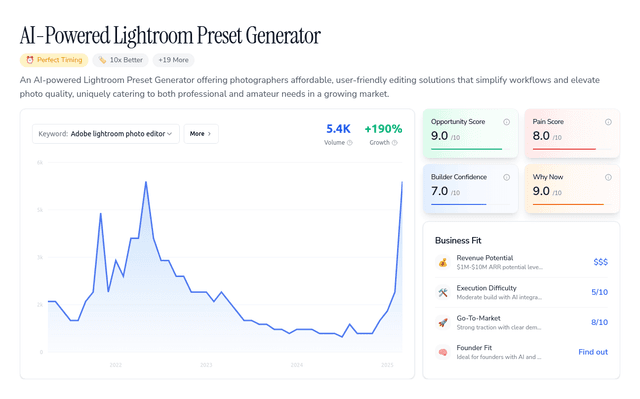 AI-Powered Lightroom Preset Generator